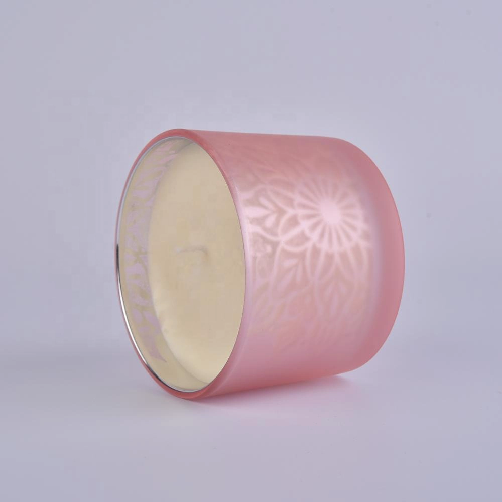 Luxury 12oz glass candle jar with lid