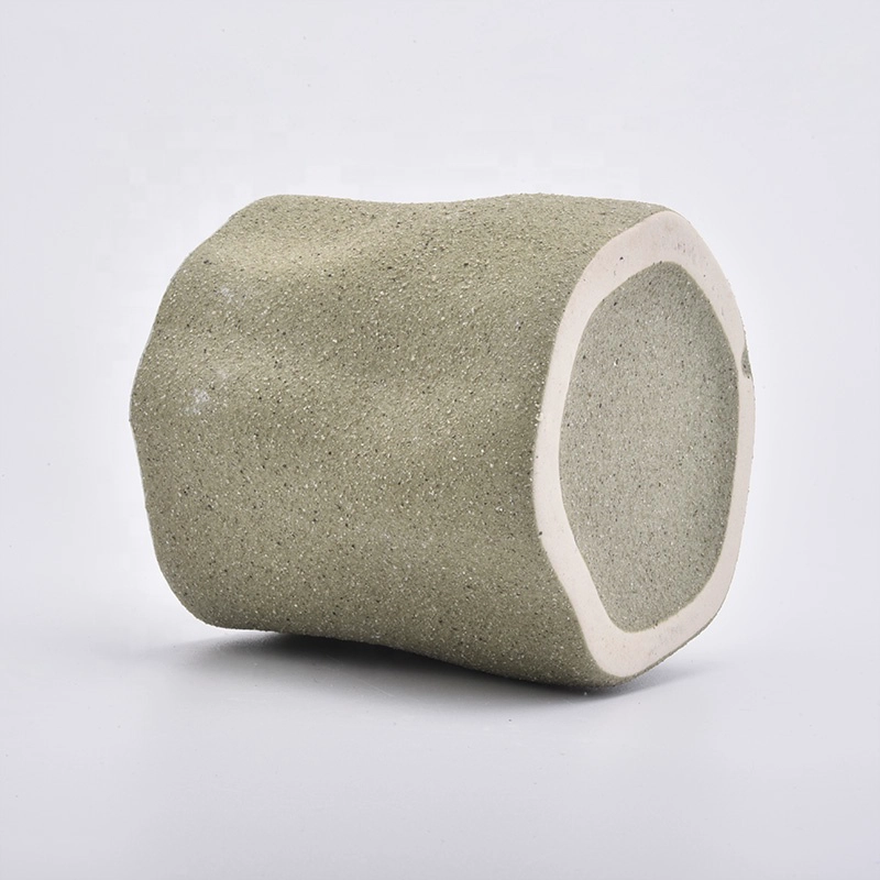 Wholesales Frosted votive ceramic candle vessel