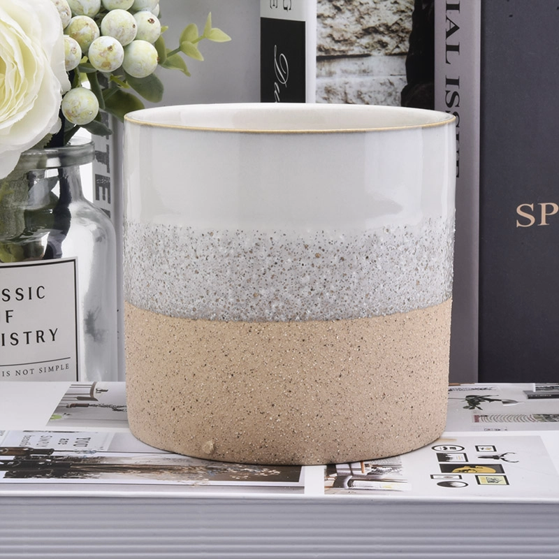 Three Color Candle Ceramic Vessel 620ml