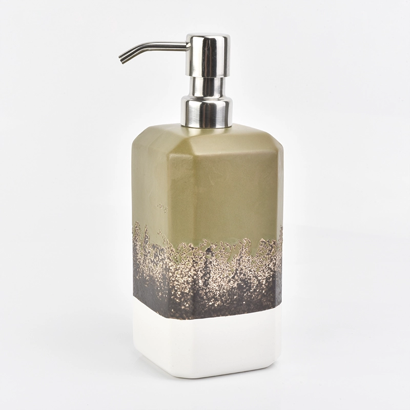 green white ceramic lotion dispenser toothbrush holder soap dish tumbler cups bathroom sets accessories