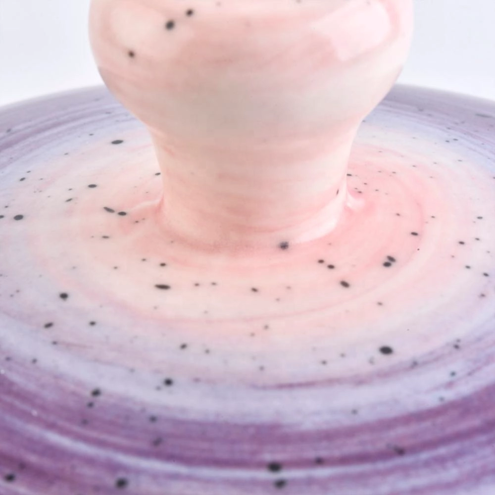 customized modern luxury ceramic colored scented candle holder jar