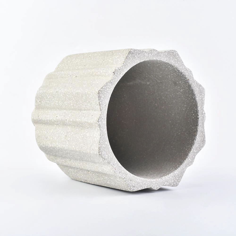 eco friendly 10oz concrete candle making empty jars containers