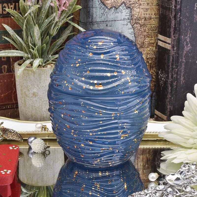 Egg shape unique Glass Candle holder home decoration