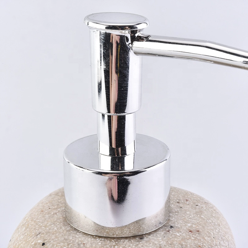 modern hotel complete 4-piece cement bathroom accessories with concrete toothbrush holder soap dish lotion dispenser