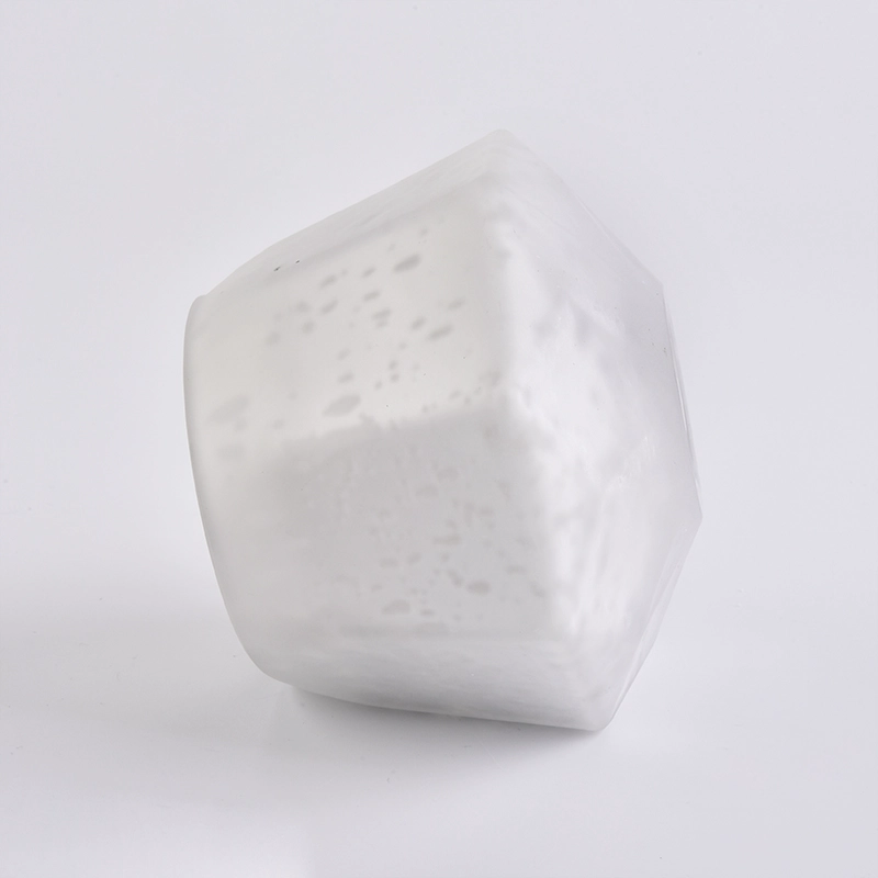 Wholesale 9oz mercury hexagon glass candle jars