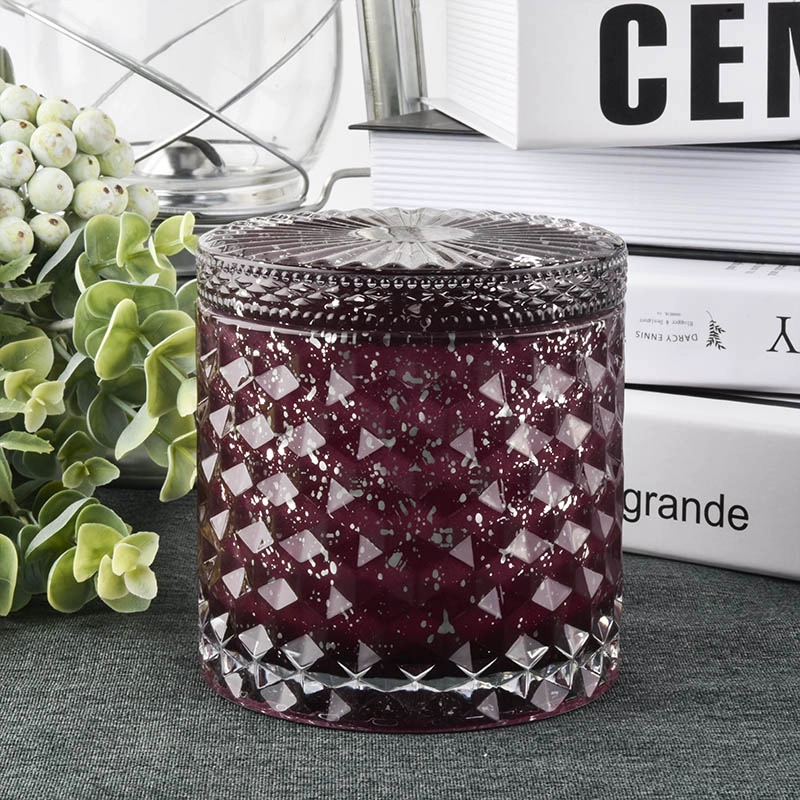 Luxury Glass Candle Jar With Lid For Candle Making