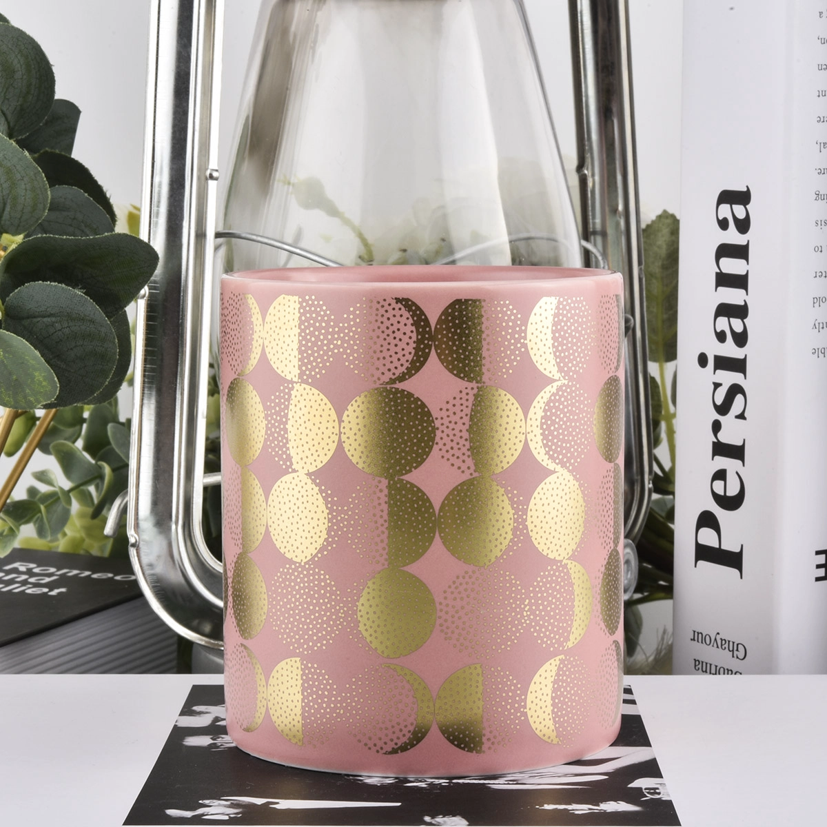 Custom Home decorative Ceramic Vessels Candle Jar Ceramic