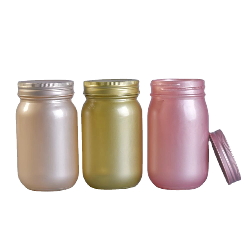 Low MOQ glass mason jar with lids for candle making