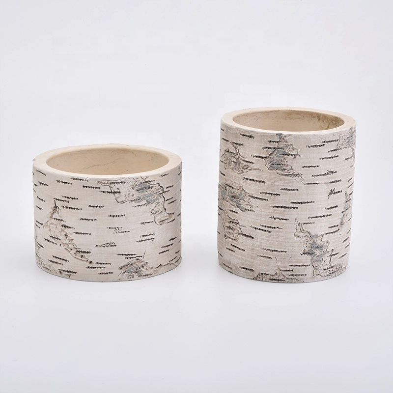 Wedding decorative cylinder cement Candle holders 10oz 12oz