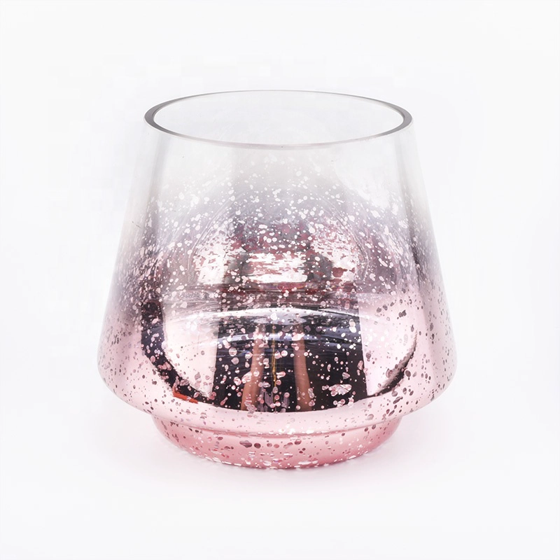 Mercury Glass Candle Jar For Christmas Season