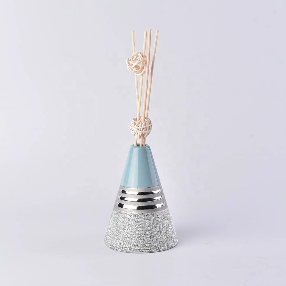 Home aroma Triangle oil essential reed ceramic diffuser bottles