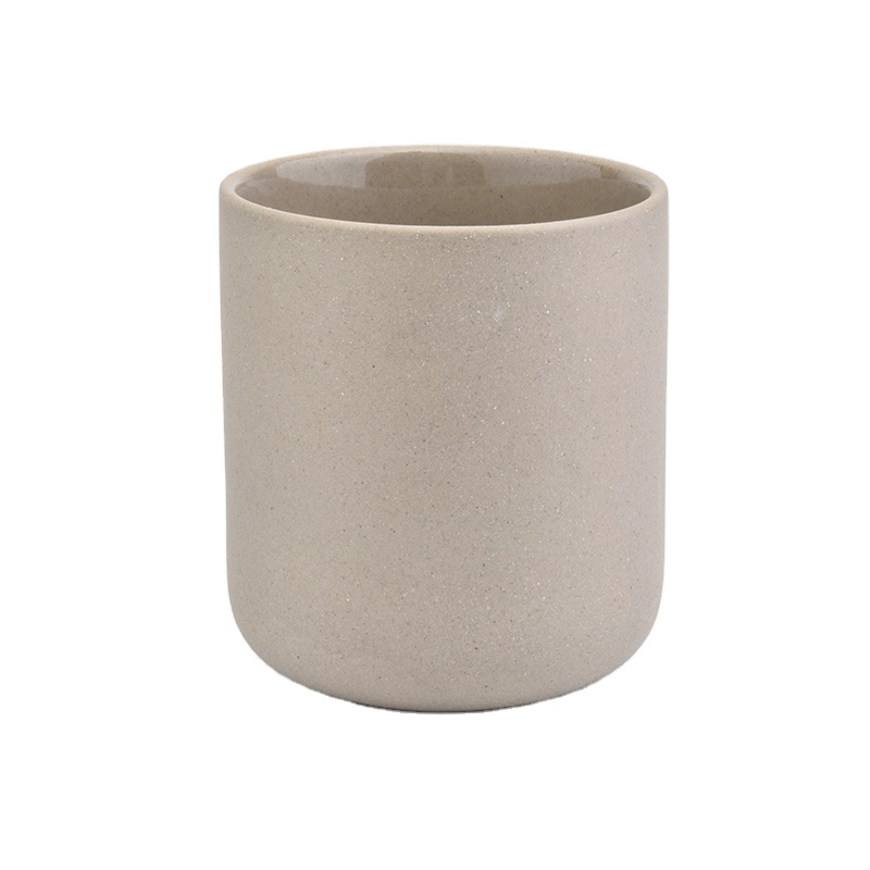 Customized Simple Ceramic Candle Vessels 8 oz 9 oz 10 oz