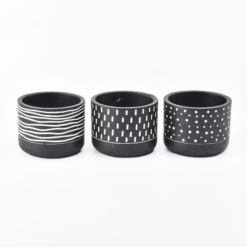 Wholesale Cement Concrete Glass Candle Vessels