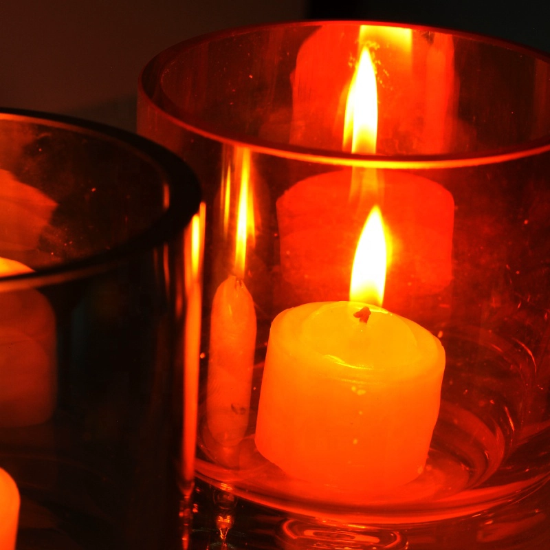 Wholesales luxury tealight crystal glass candle holder jar 6oz 8oz 10oz