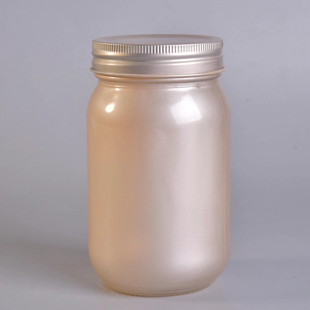 Wholesale glass mason jar with lid for candle making