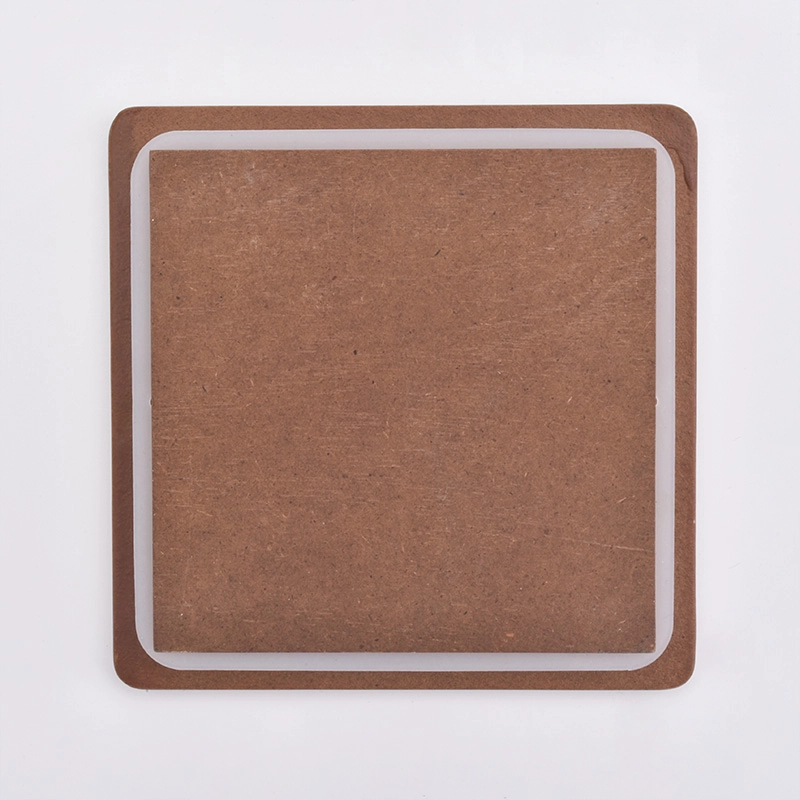 Square Different Size Pine Wooden Lids For Candle Jars