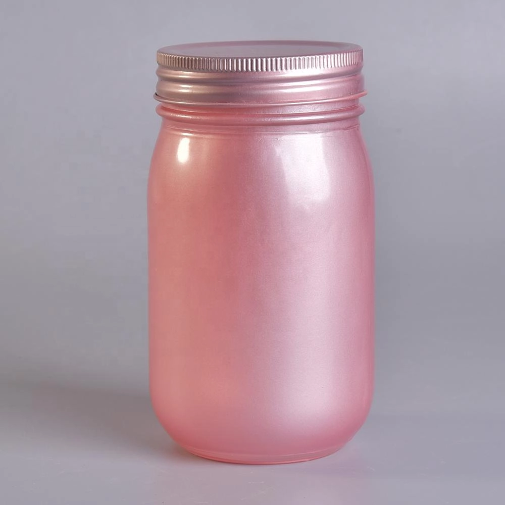 Low MOQ glass mason jar with lids for candle making