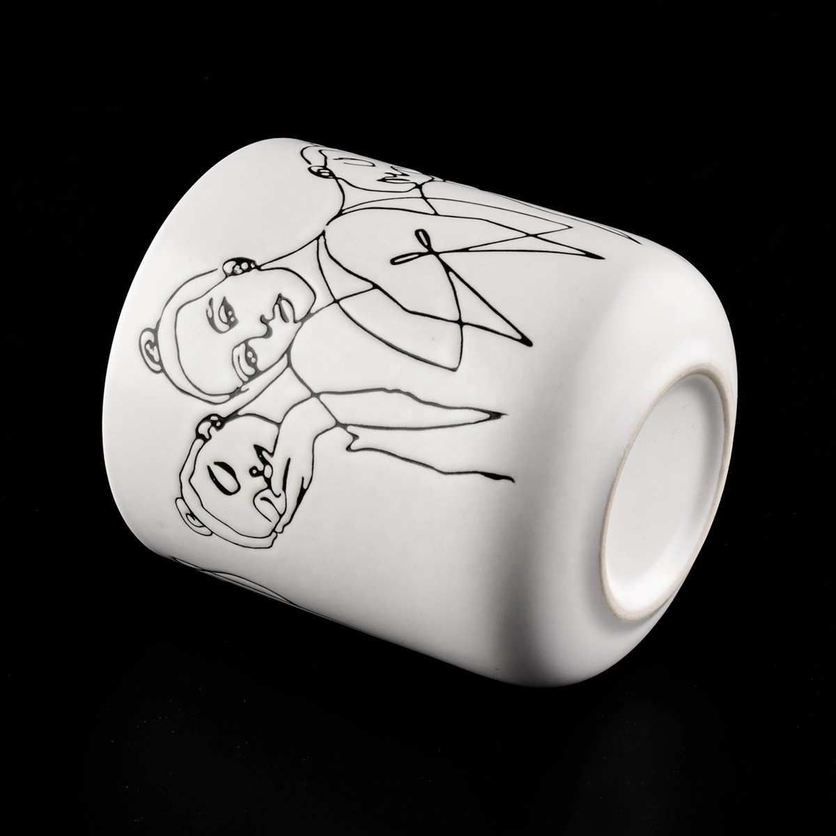 Matte White Ceramic Candle Holders Wholesale
