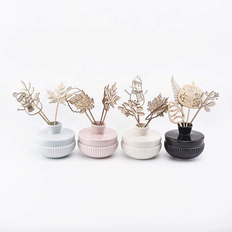 Home decor aroma luxury ceramic reed diffuser bottle