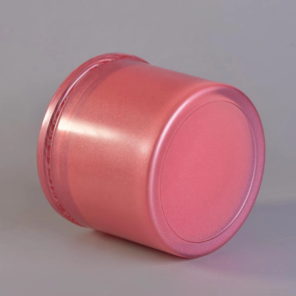 10oz 20oz Wholesales luxury pink candle glass vessel with lid