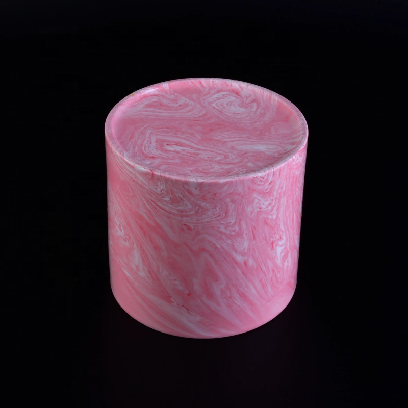 Christmas new cylinder mini ceramic candle holder