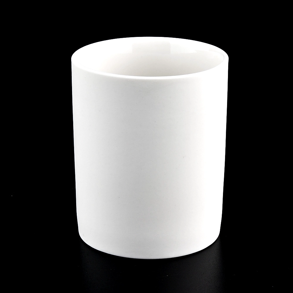 Matte White Ceramic Candle Jars Wholesale