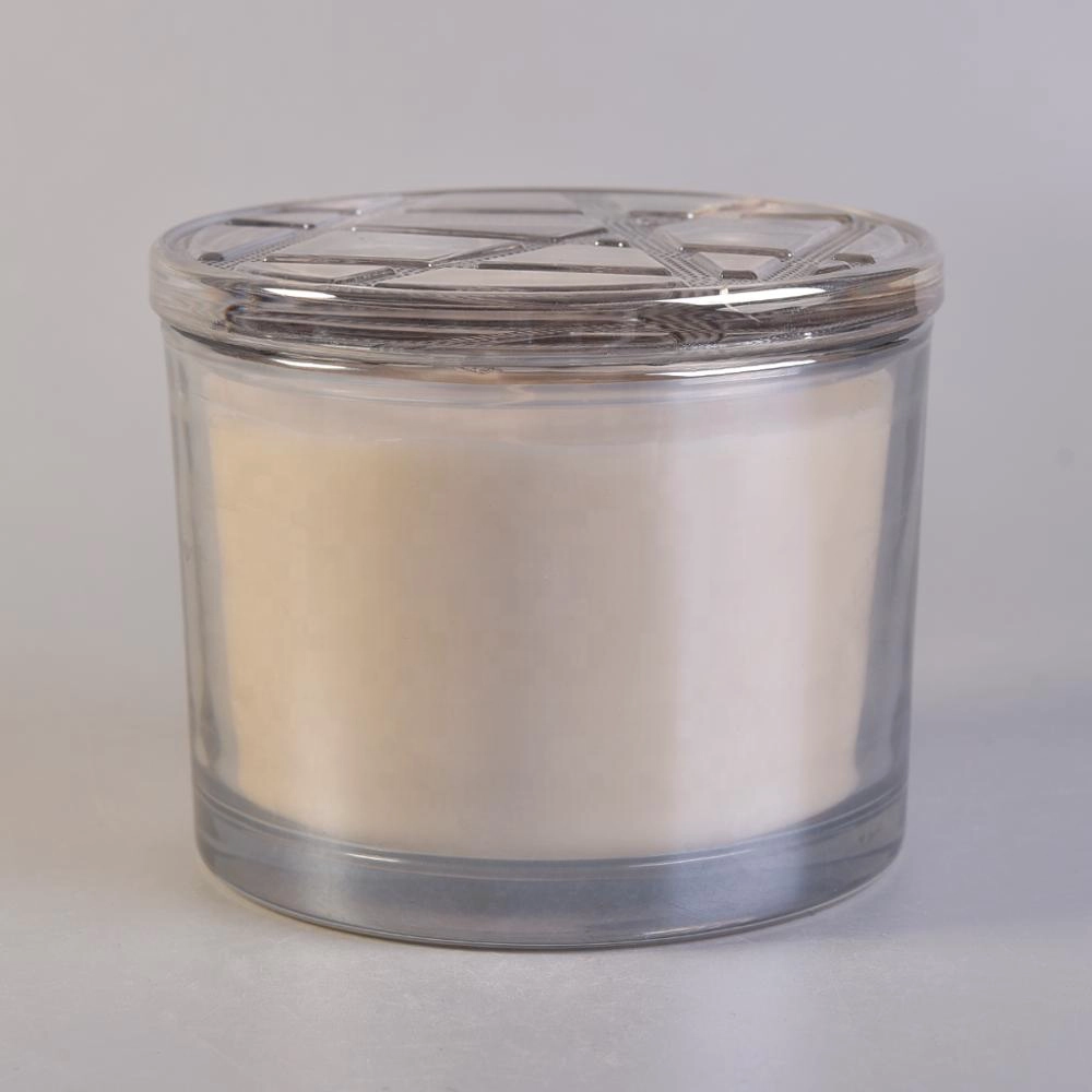 10oz 20oz Home decoration luxury candle glass holder with lids