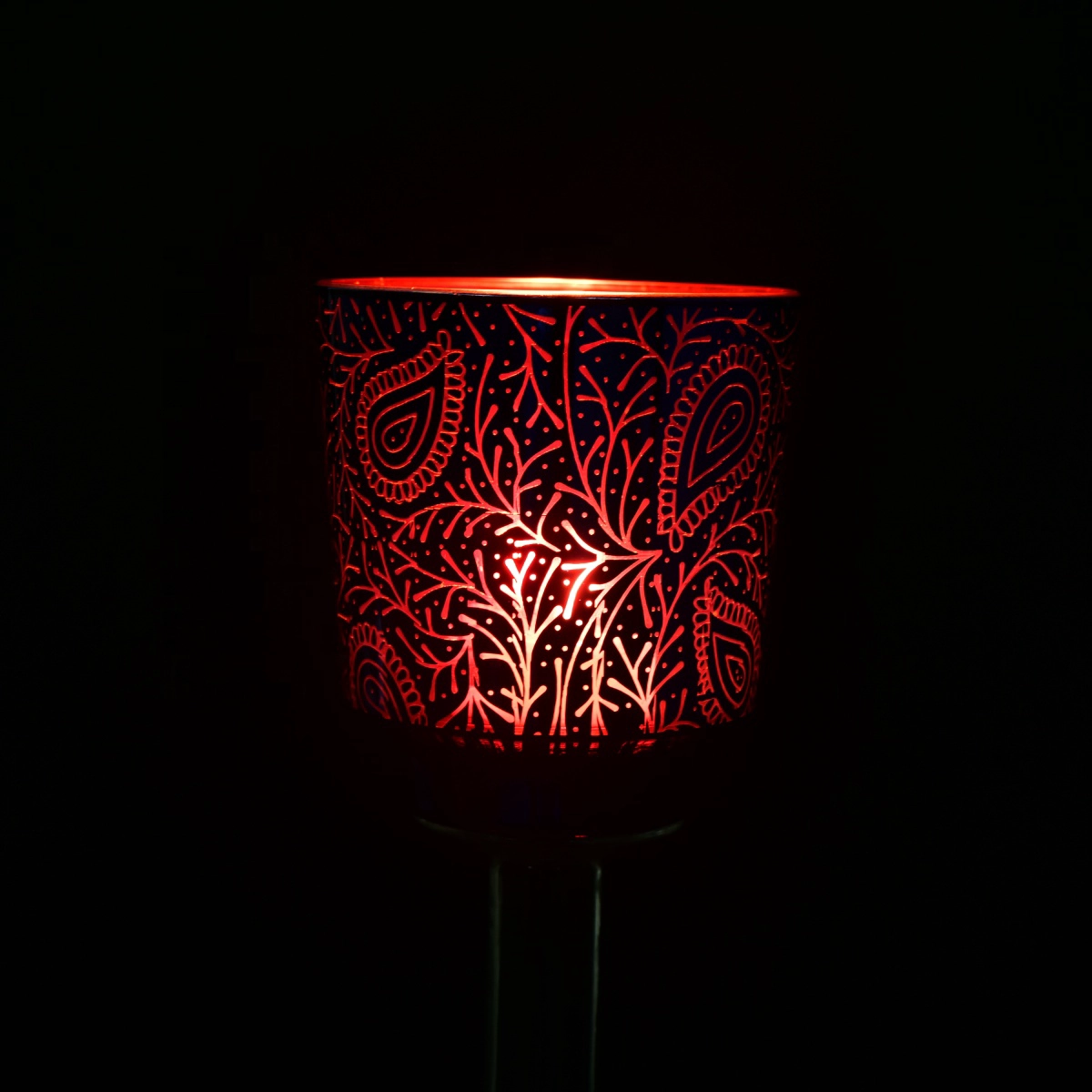 Manufacturer custom decorative stand glass electroplating candle holders