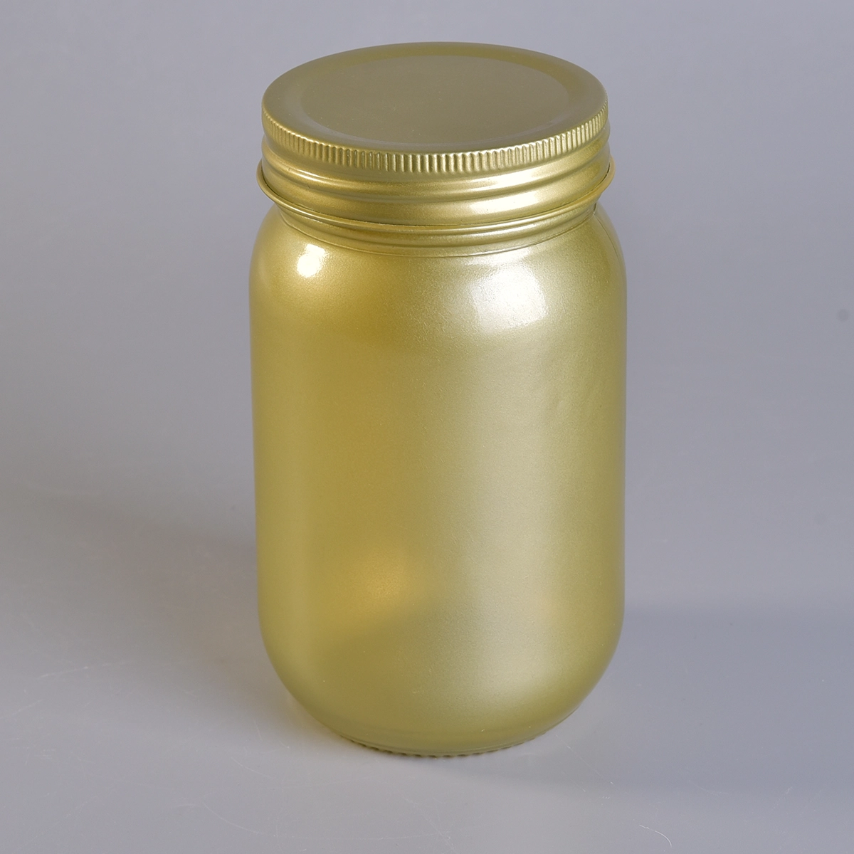 Wholesale glass mason jar with lid for candle making