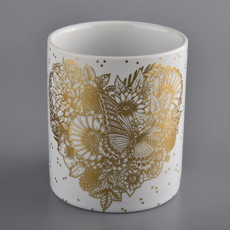 Custom Matte White Candle Jars Ceramic Wholesale
