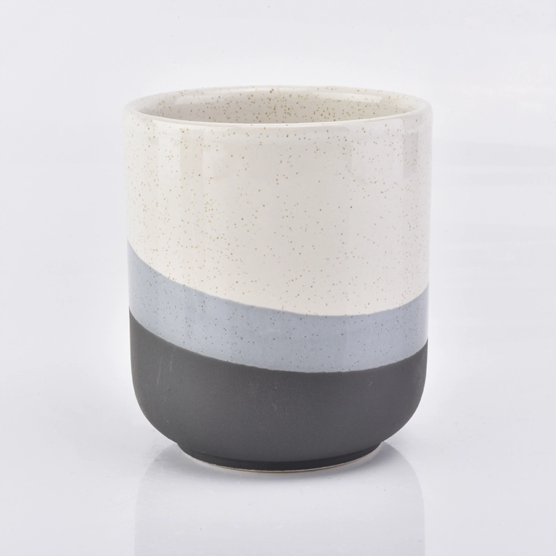 10oz Three Color Ceramic Candle Jars Wholesale