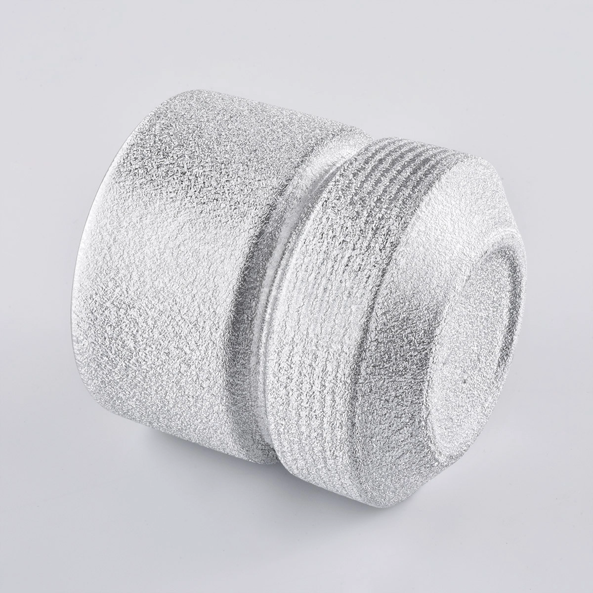Silver Spray Ceramic Candle Holders 400ml wholesale for candle making