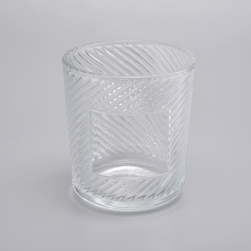 New Arrival Embossed Ceramic Candle Jars