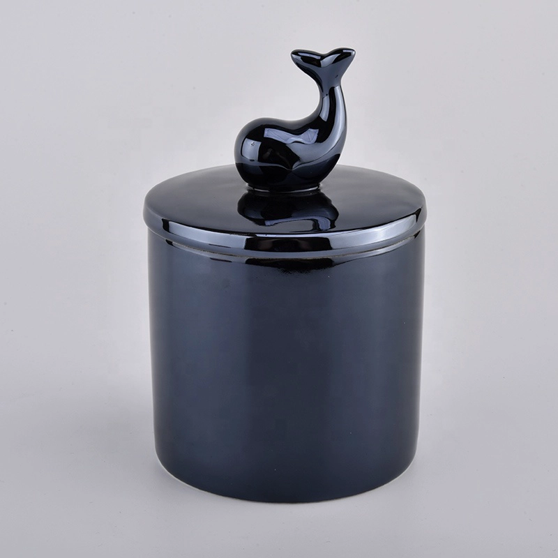 Luxury Ceramic Candle Container With Lids