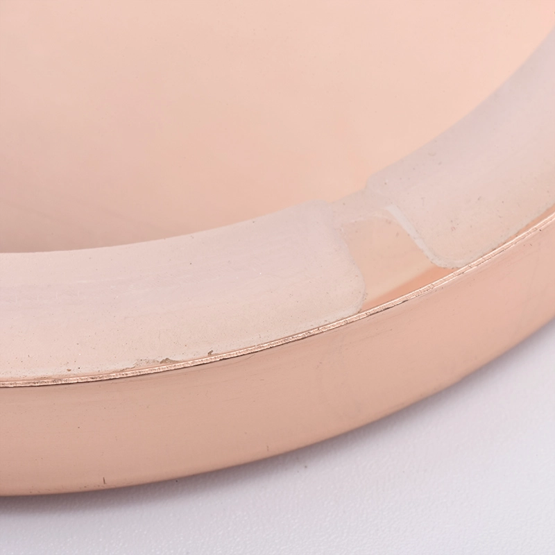 Luxury rose gold lids for candle glass jar