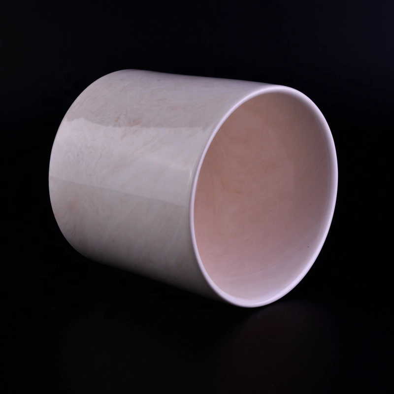Christmas new cylinder mini ceramic candle holder