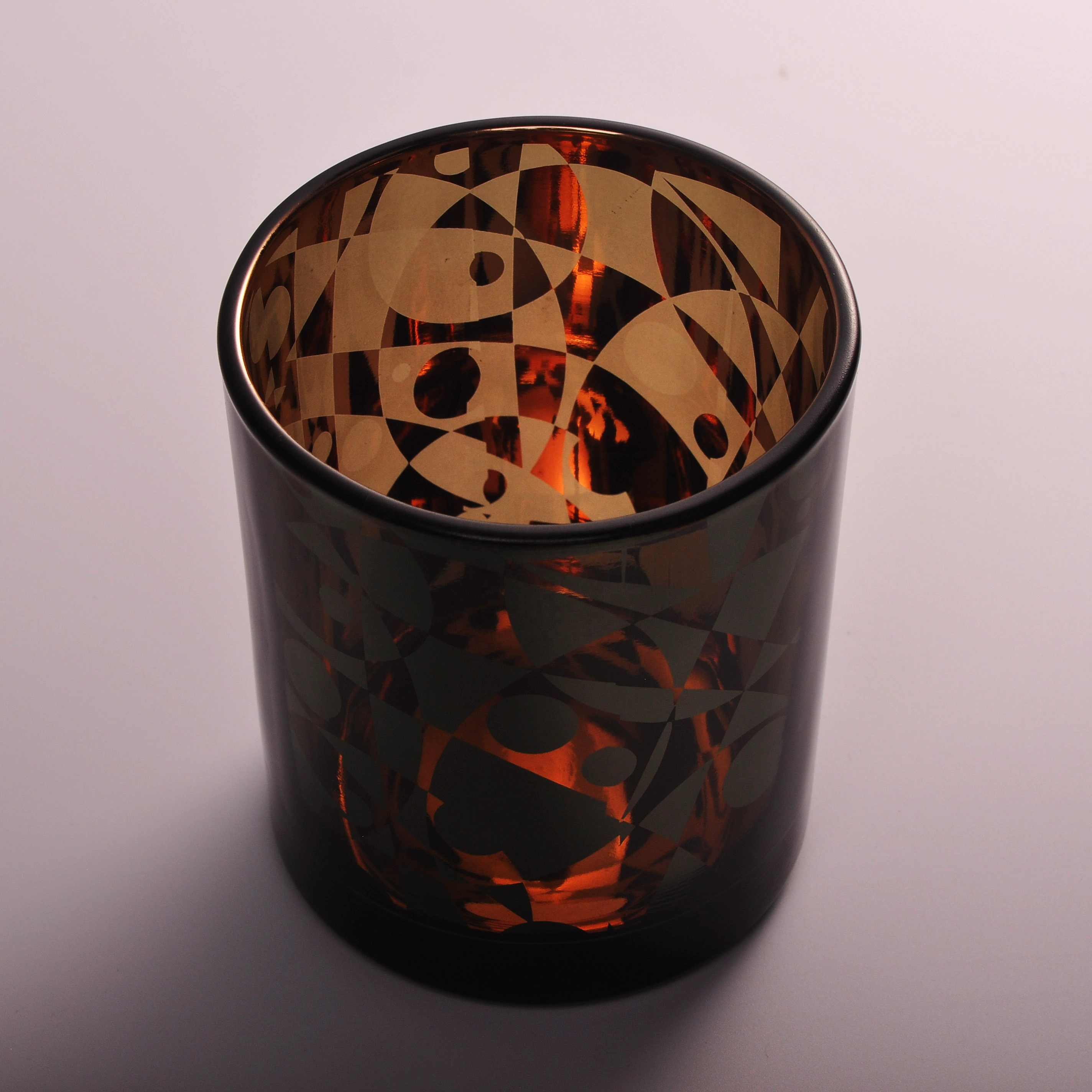 Wholesales luxury tealight crystal glass candle holder jar 6oz 8oz 10oz