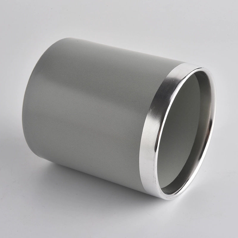Grey Ceramic Candle Jars For Making