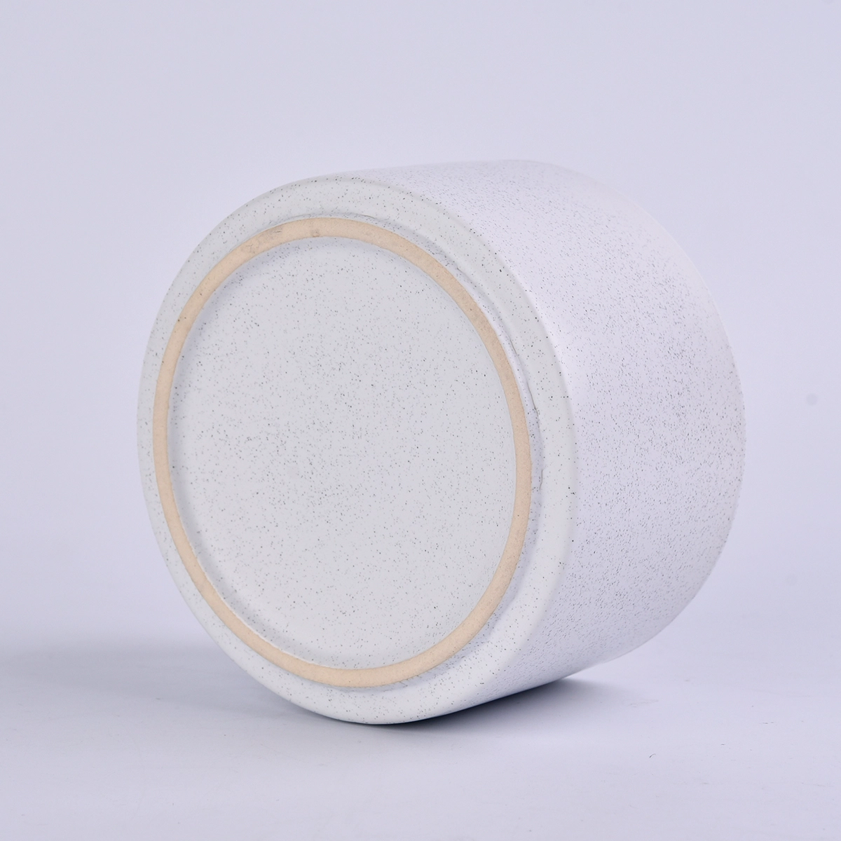 Home Decoration Simple White Ceramic Candle Jars
