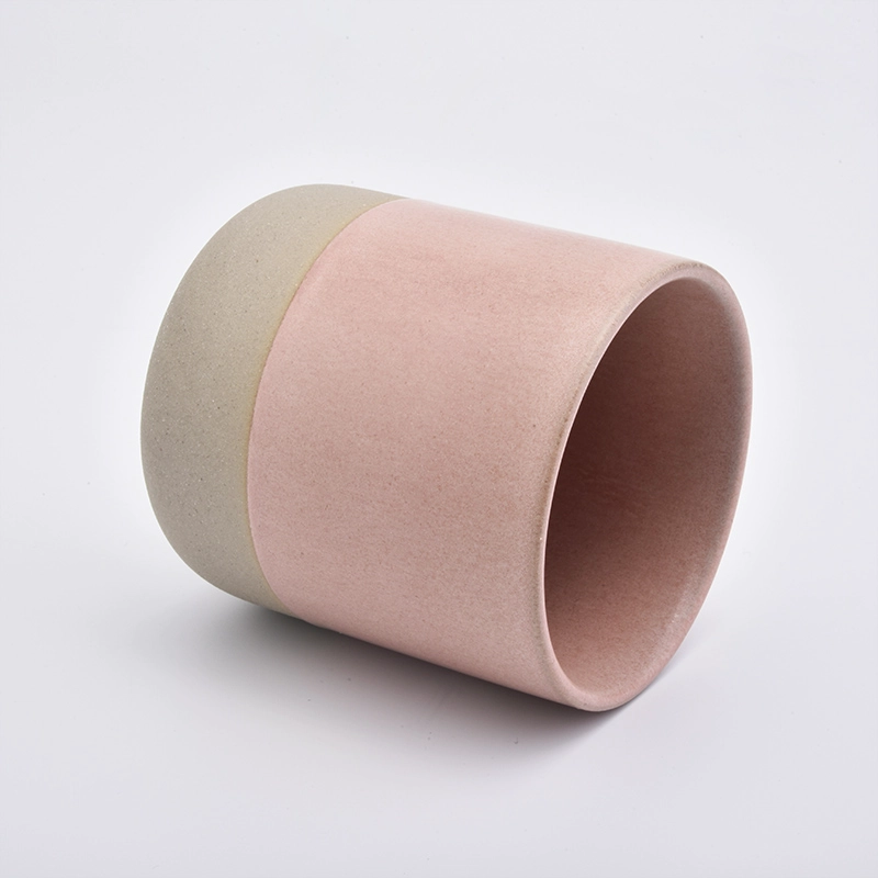 Pink Ceramic Candle Vessels