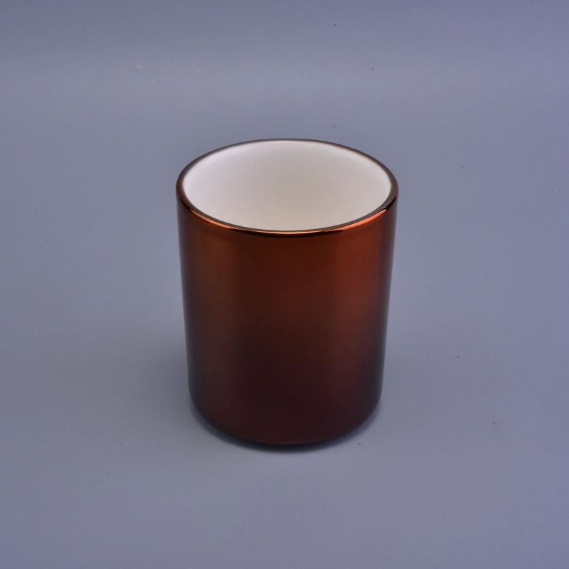 copper ceramic candle vessels