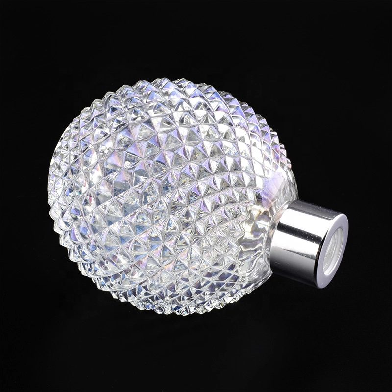 Geo Cut Round Glass Reed Diffuser Bottles
