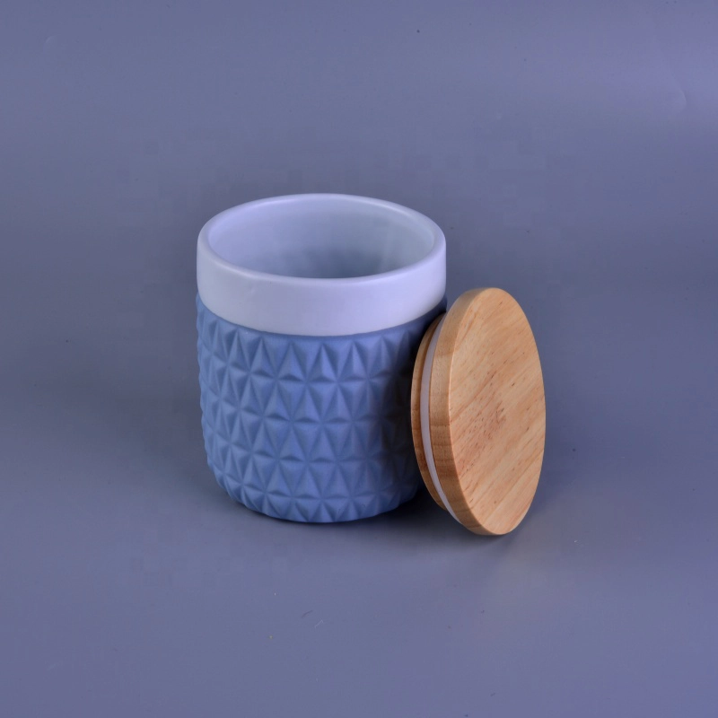 Ceramic Candle Jar With Lid