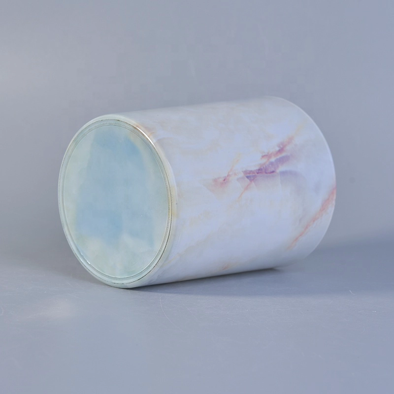 Marble pattern Glass Jars For Candle Making