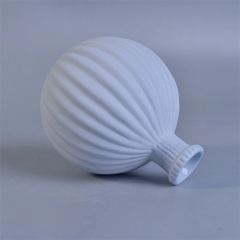 ceramic 250ml luxury aroma oil empty reed diffuser glass bottle flower reeds for home wedding party