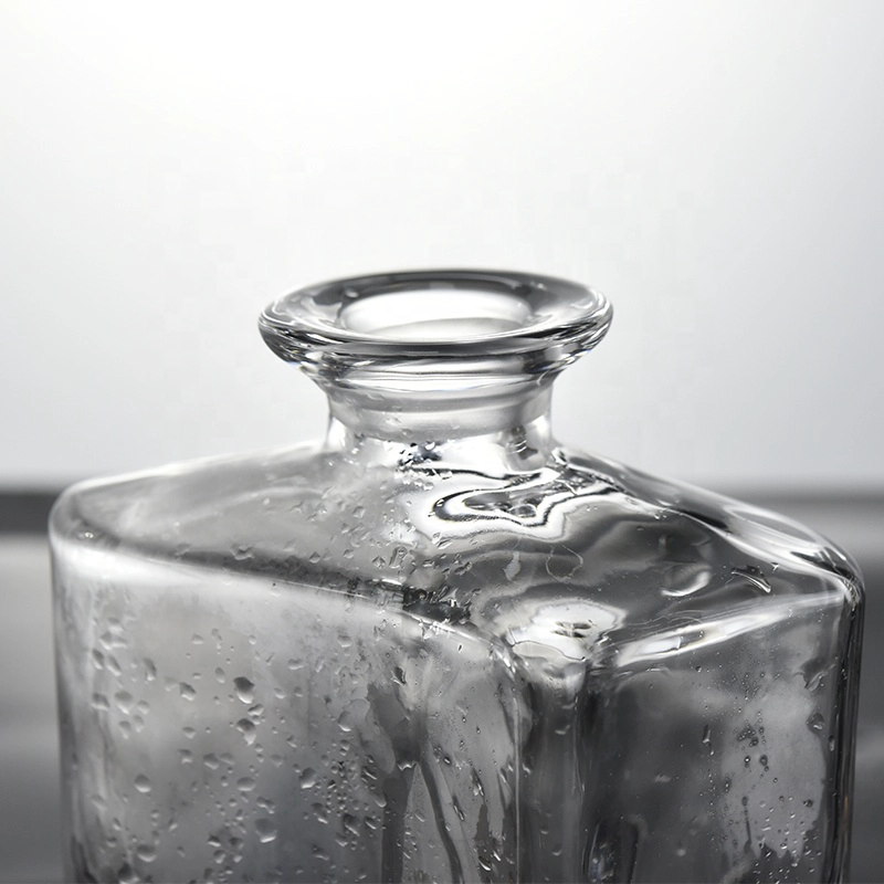 5 pieces Custom Lead-free crafted square Glass whiskey cups Liquor Decanter set