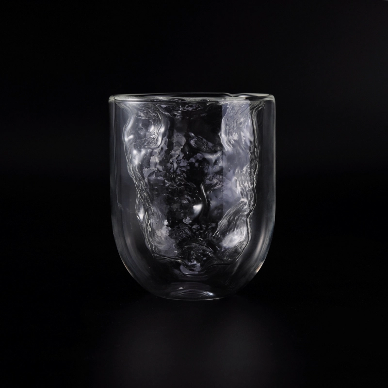 Unique Double Walled Glass Cup For Juice