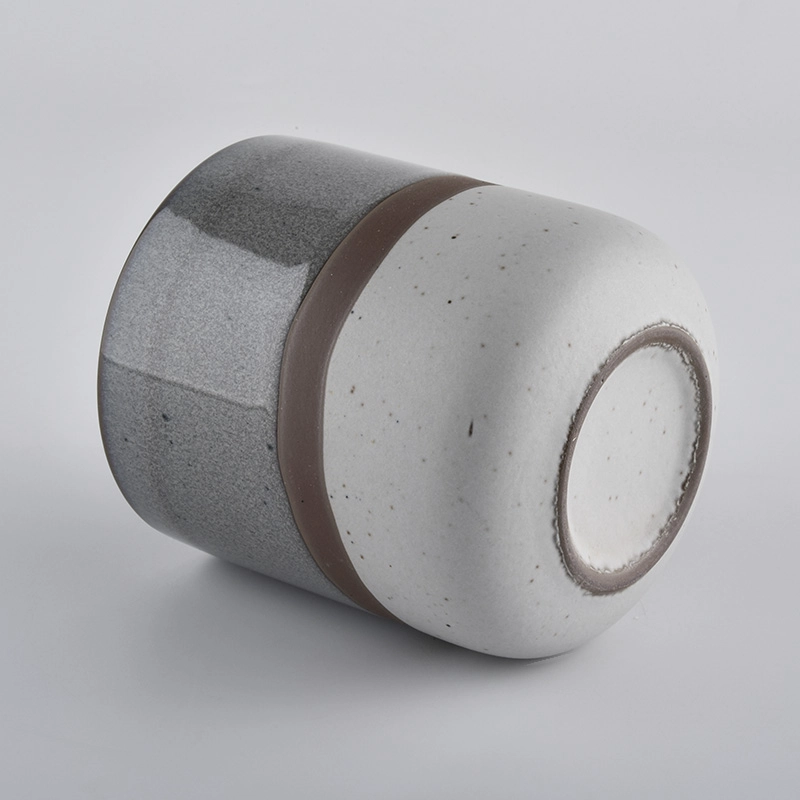 Home Decoraiton Transmutation Glazed Candle Vessel Ceramic