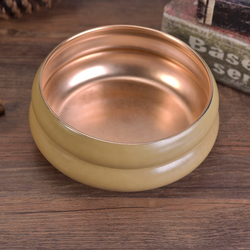 10oz 20oz Sunny christmas gold large ceramic candle containers