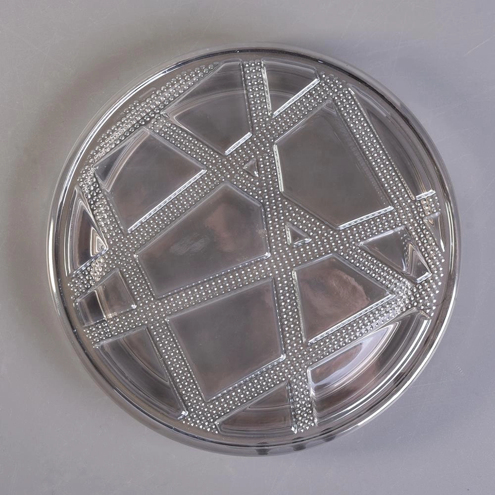 10oz 20oz Home decoration luxury candle glass holder with lids